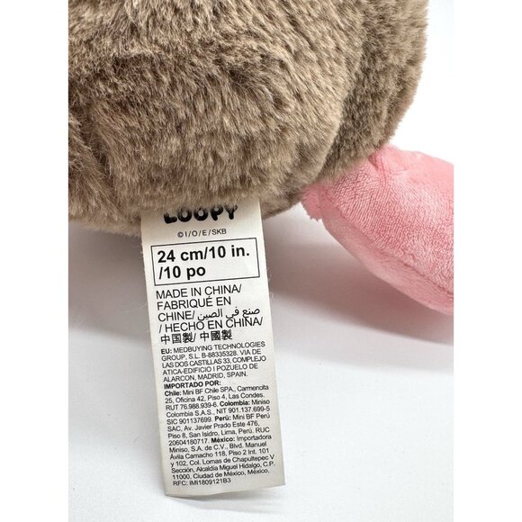 Zanmang Loopy 10” Plush in Red Panda Costume Miniso Licensed - Picture 5 of 6